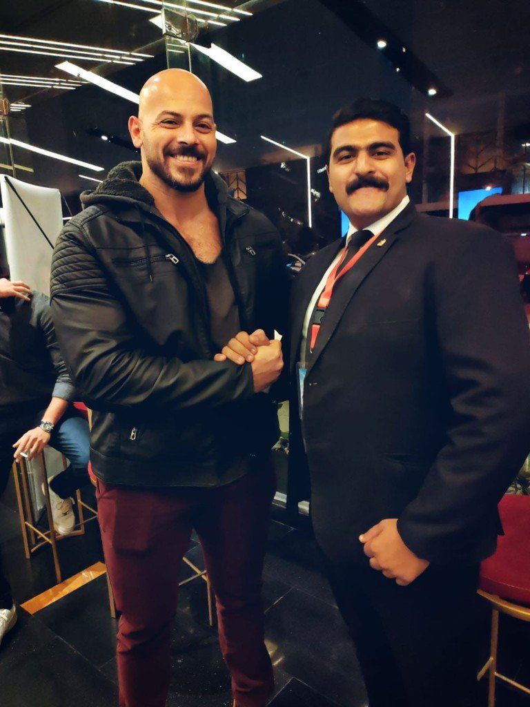 Golden Guard VIP client protection — Egyptian bodyguard with high-profile client